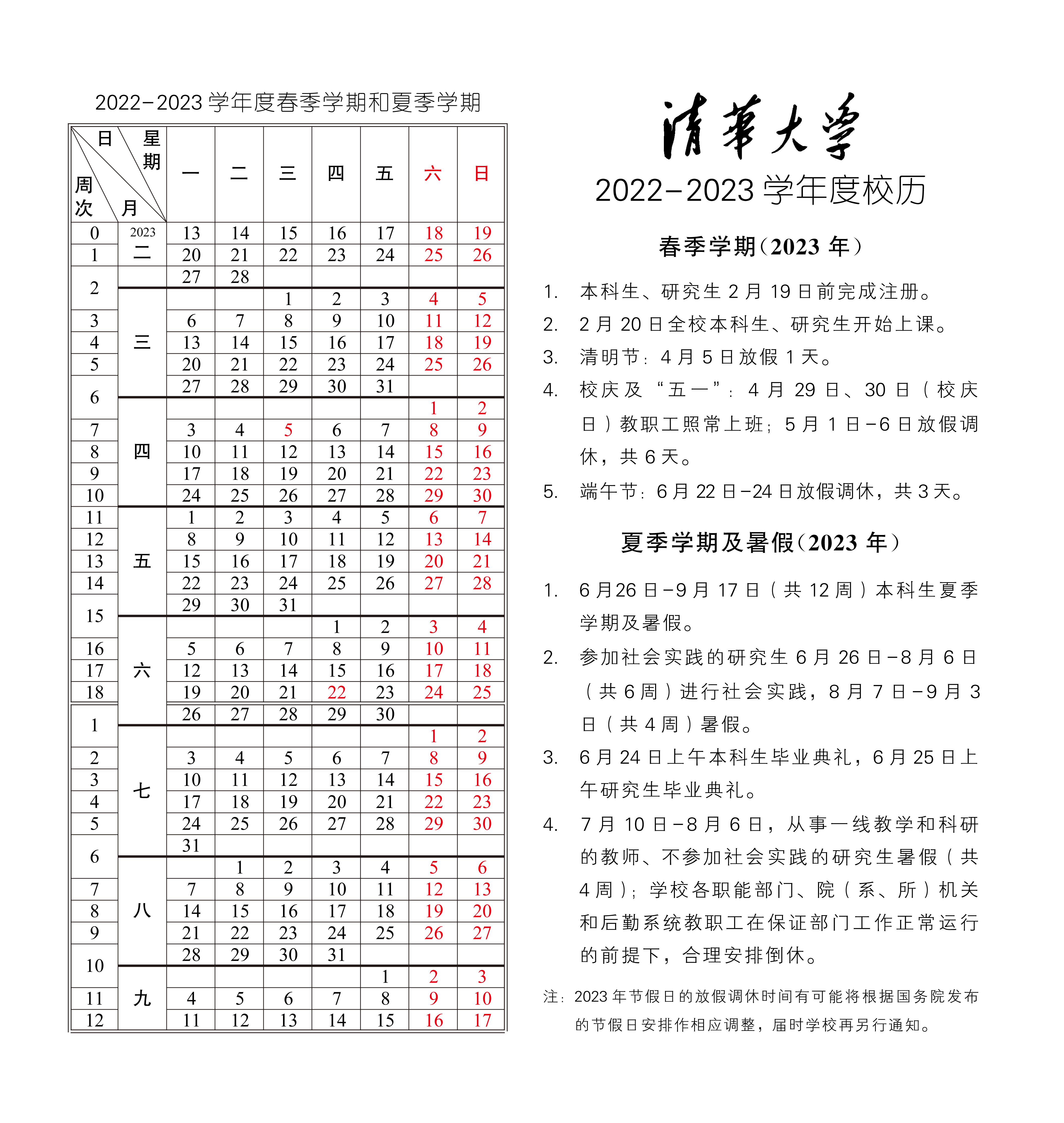 2022 - 2023 学年 春季